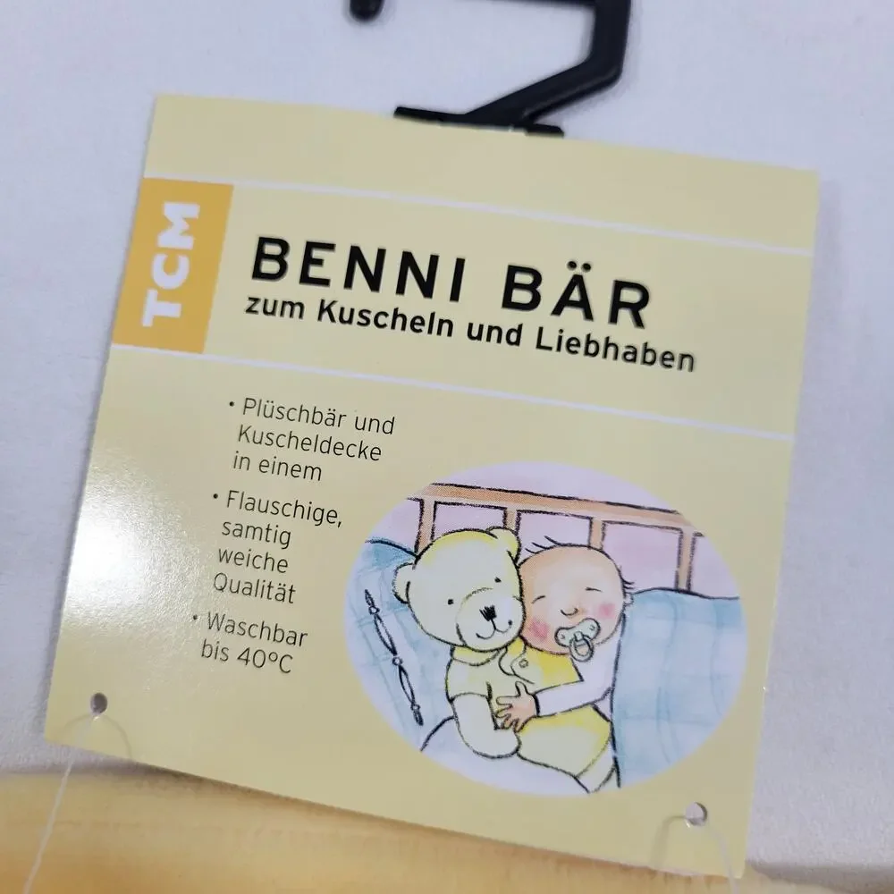 Benni Bar Lovey From Germany Security Blanket Soft & Yellow NWT 7126-1PL5